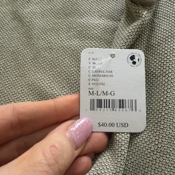 Free People Always Ready Seamless Turtleneck Tank Moss Size M/L NWT - Picture 3 of 4